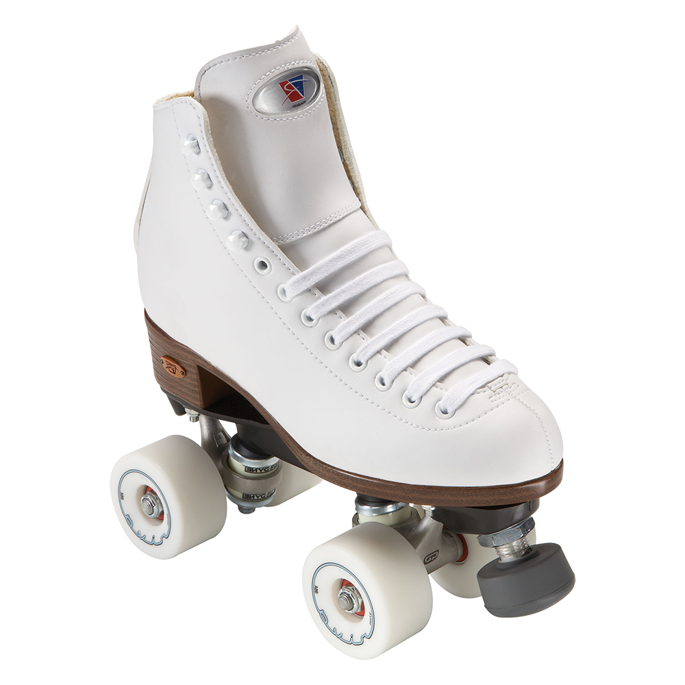 Riedell 111 Angel Skate White w Riva Wheels