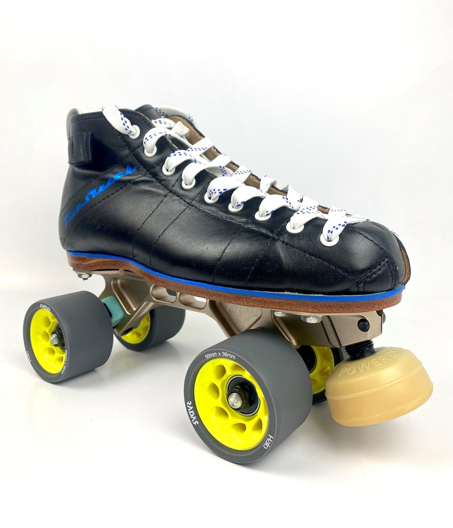 Riedell Blue Streak Skate w Platinum Arius Plate