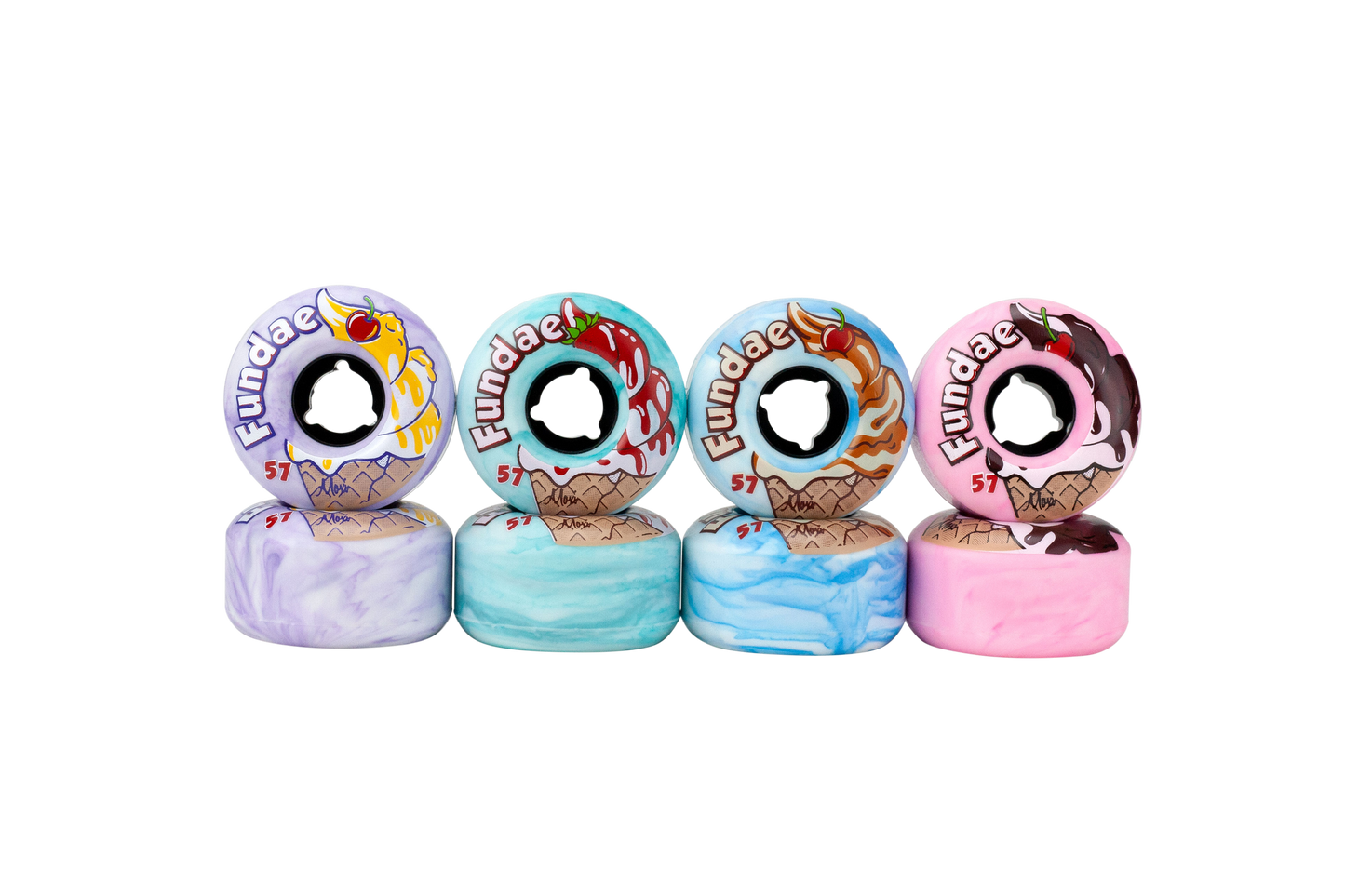 Moxi Fundae Hybrid Wheels 57mm  4 Pack